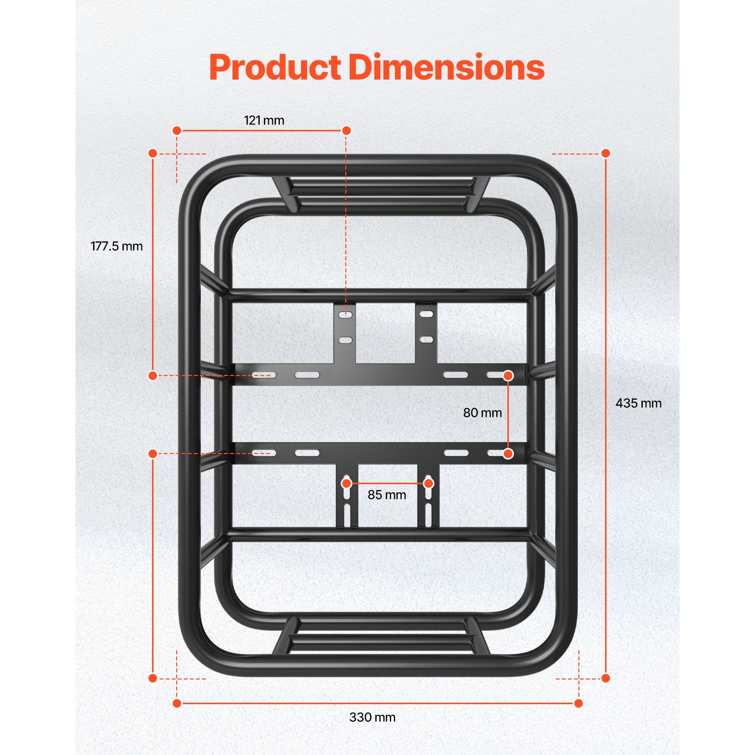 Rear Bike Basket Medium Bicycle Basket Cargo Net Rainproof Cover Liner