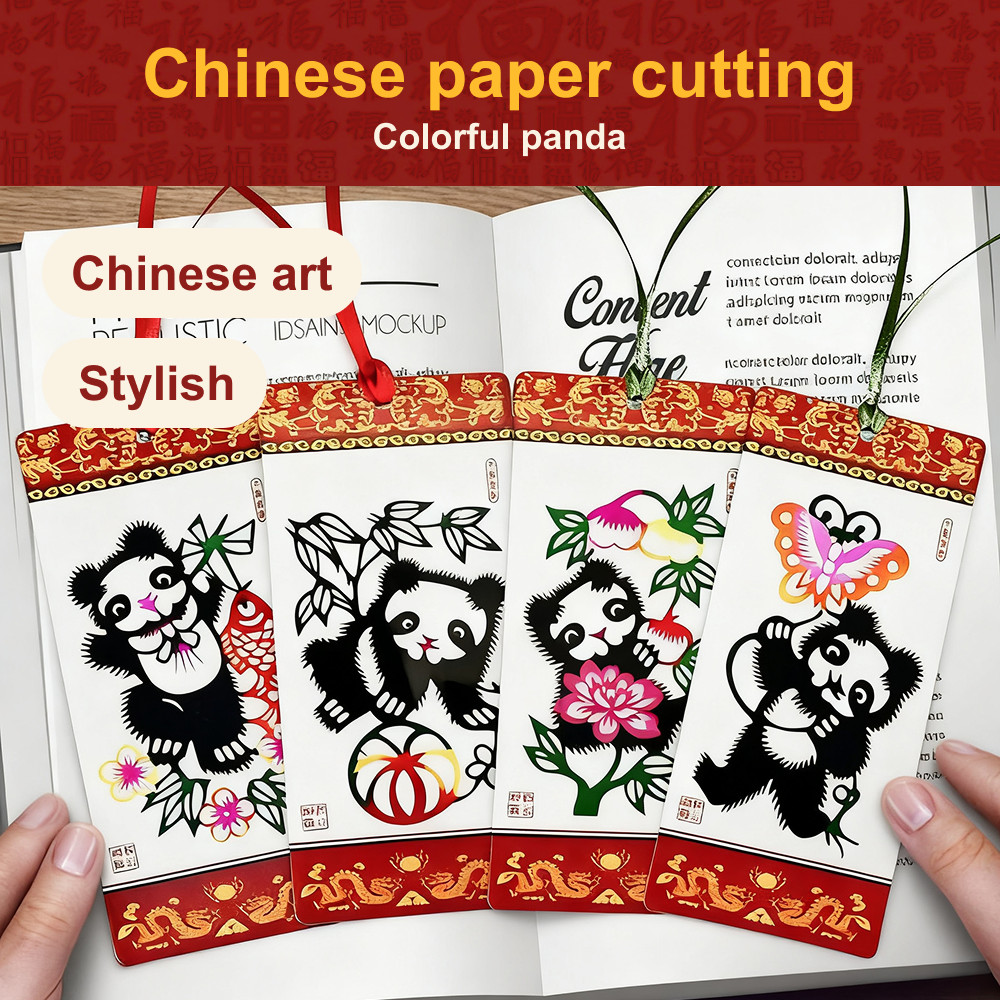 Unique Hand-Cut Paper Bookmark, Colorful Artistic Gift for Book Lovers Bookmarks