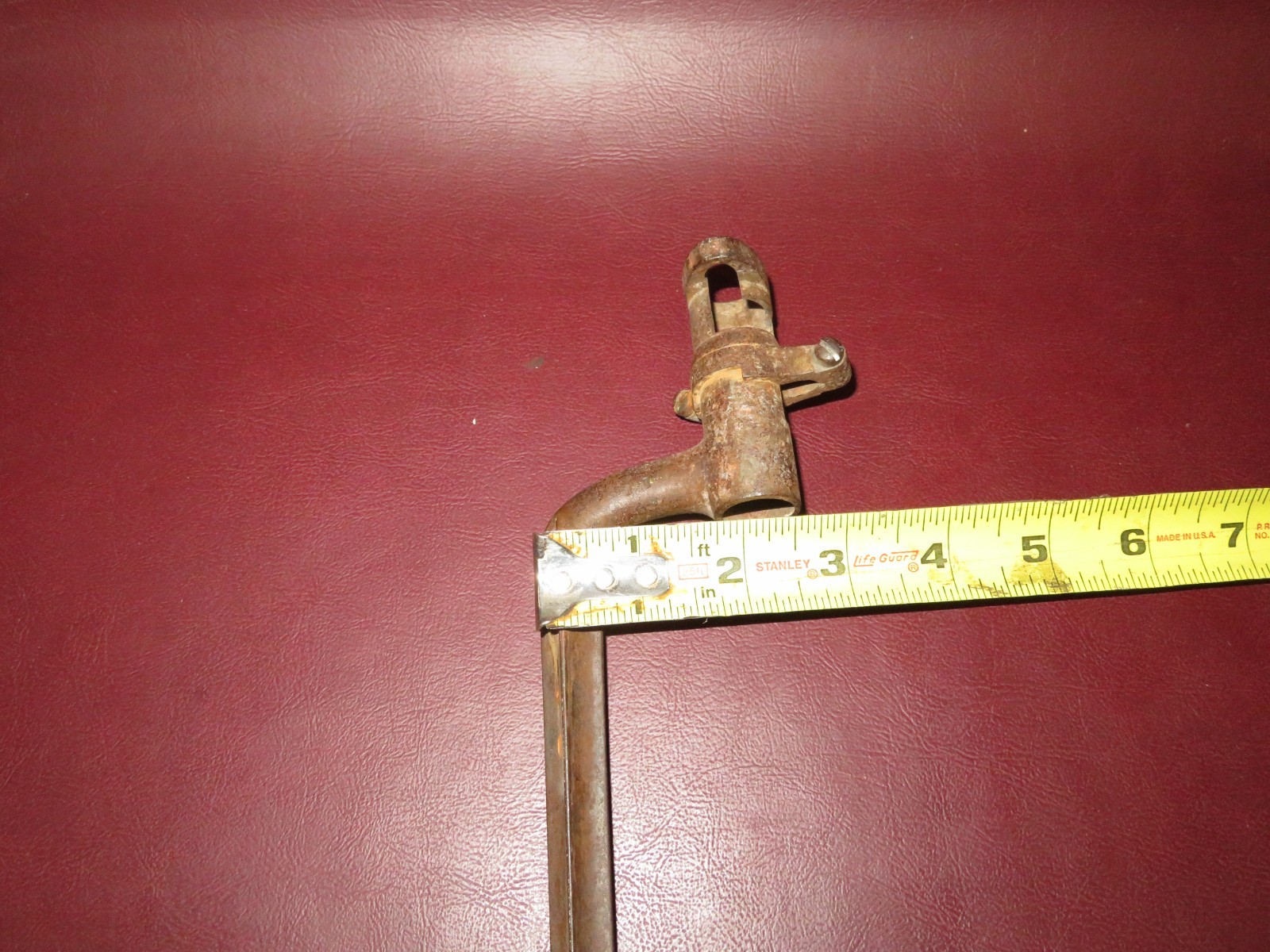 Antique US Civil War Era Cast Iron Socket Bayonet for Rifle