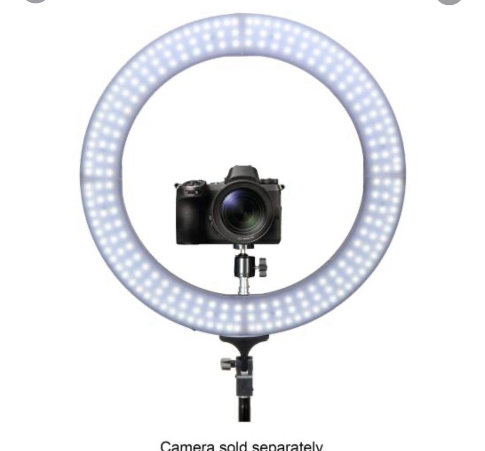 Sunpak - LED 448 19" Bi-Color Ring Light Kit - Black