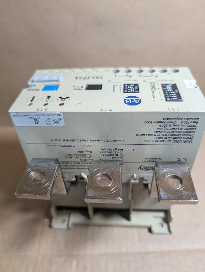 Allen-Bradley 193-EF1A Solid State Overload Relay, 20-180Amp ( Tested / Clean )