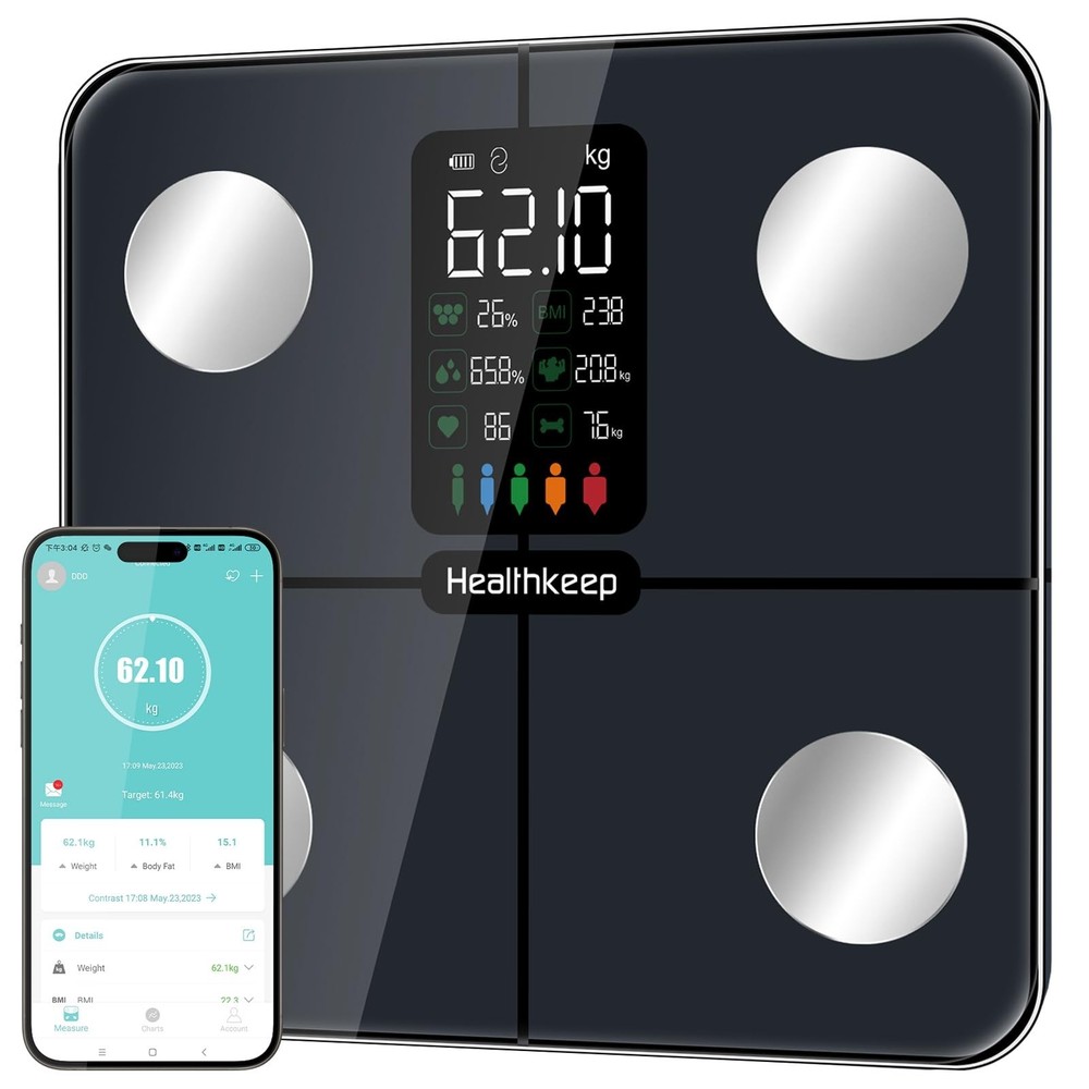 Smart Scale for Body Weight – Large Backlit Display Ultra‑Precise Ba