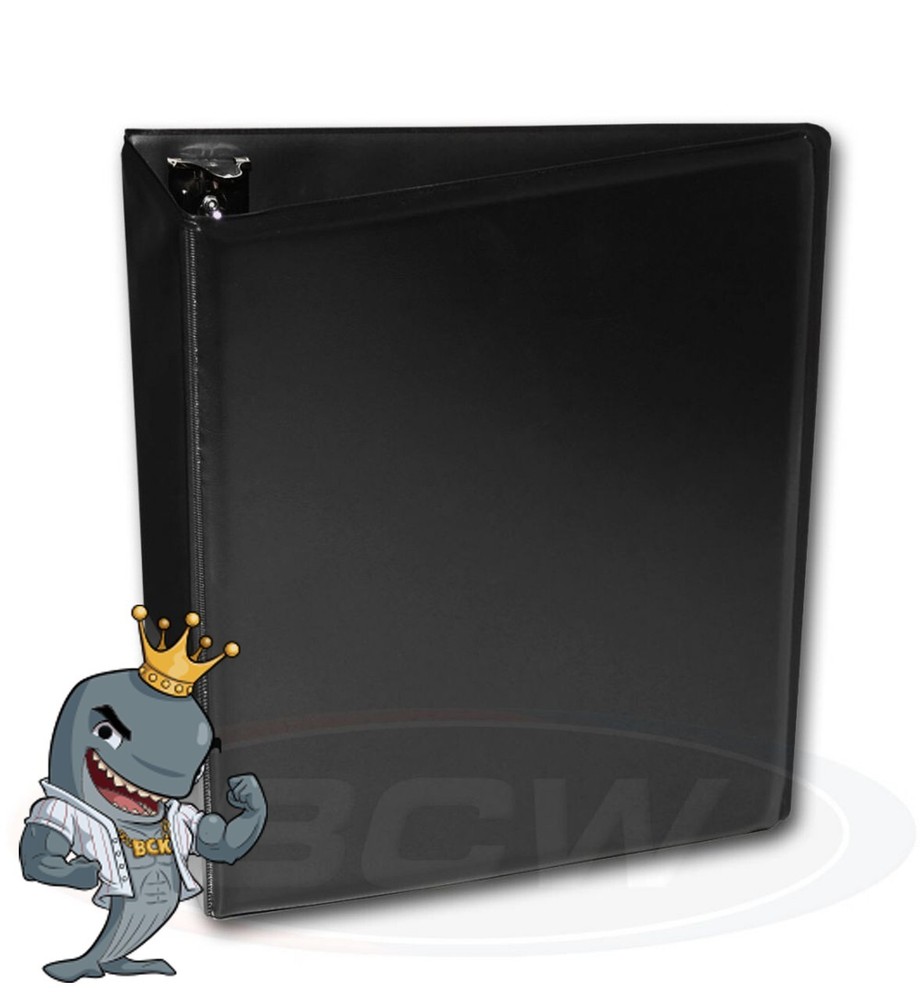 BCW Black Plain Collection Album 3" D-Ring Binder FREE SHIP