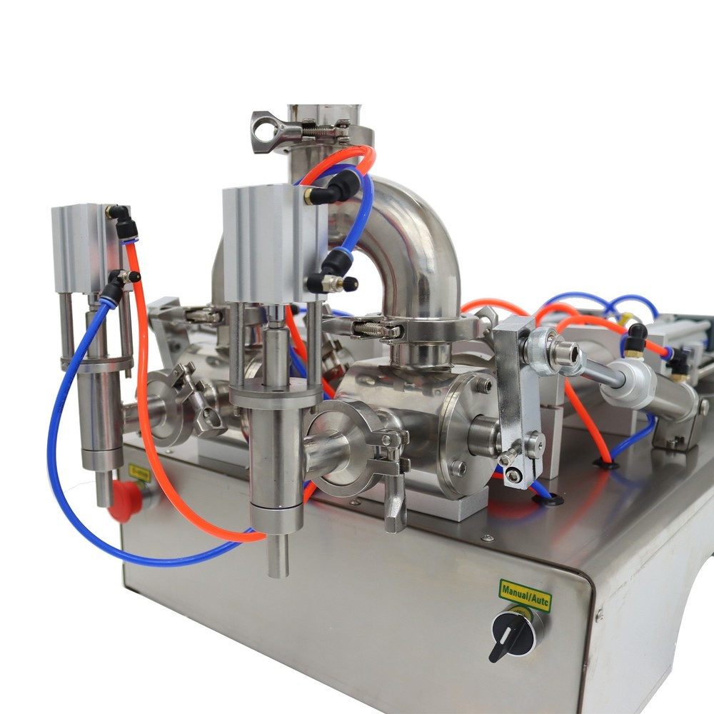50-500ml Paste Liquid Filling Machine W/ Mixing,Heating Function 2Nozzle Filling