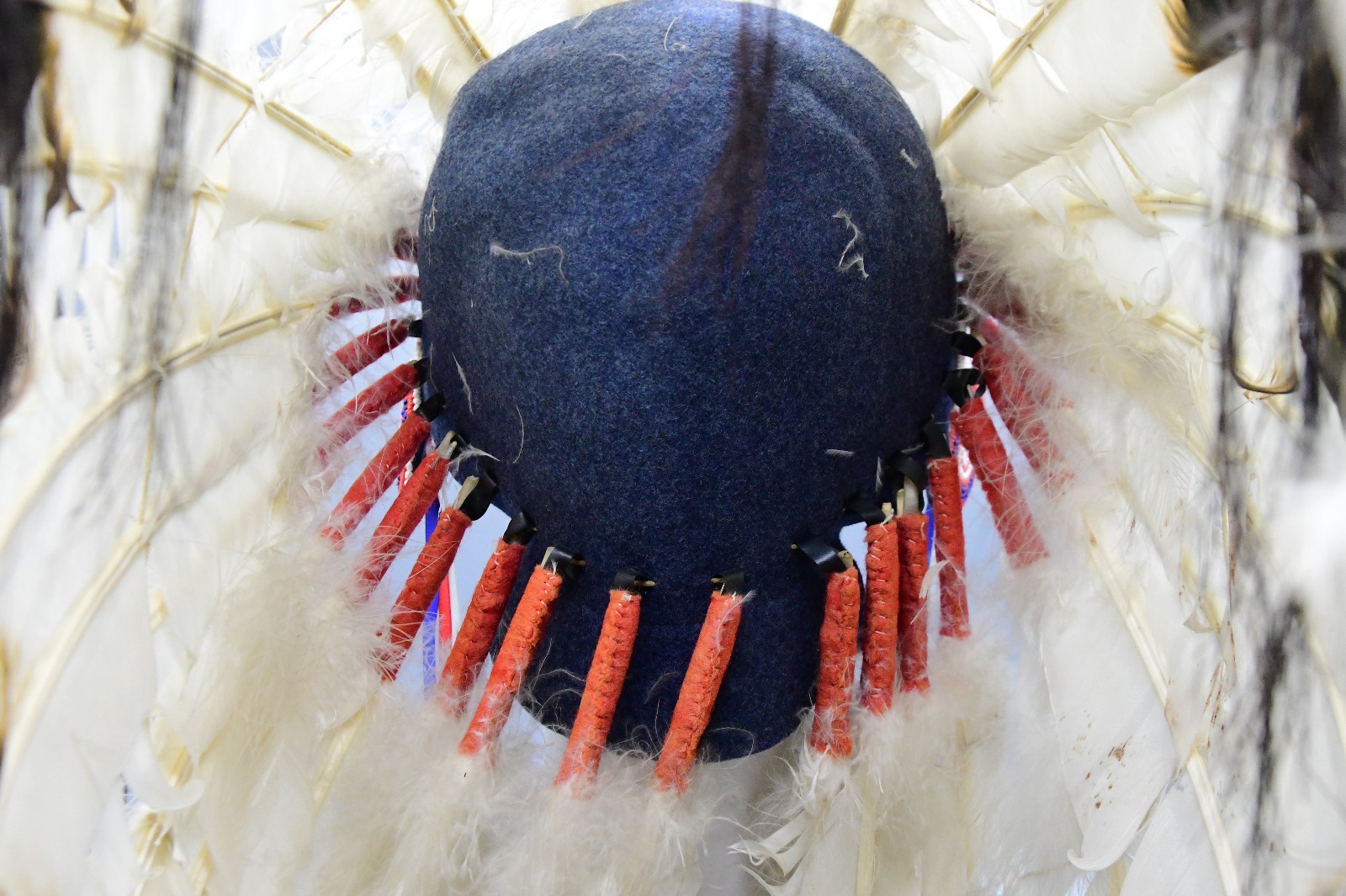 Sioux War Bonnet Beaded Immitation Eagle Feathers 1940s