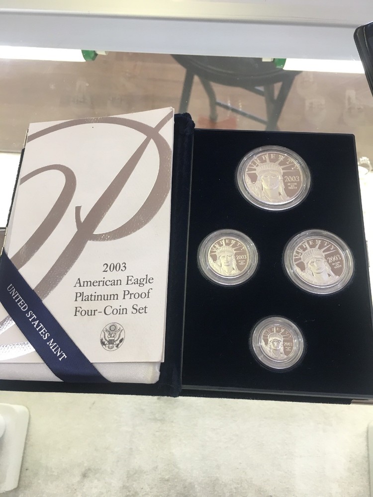 2003w Liberty Platinum Proof Four-coin Set