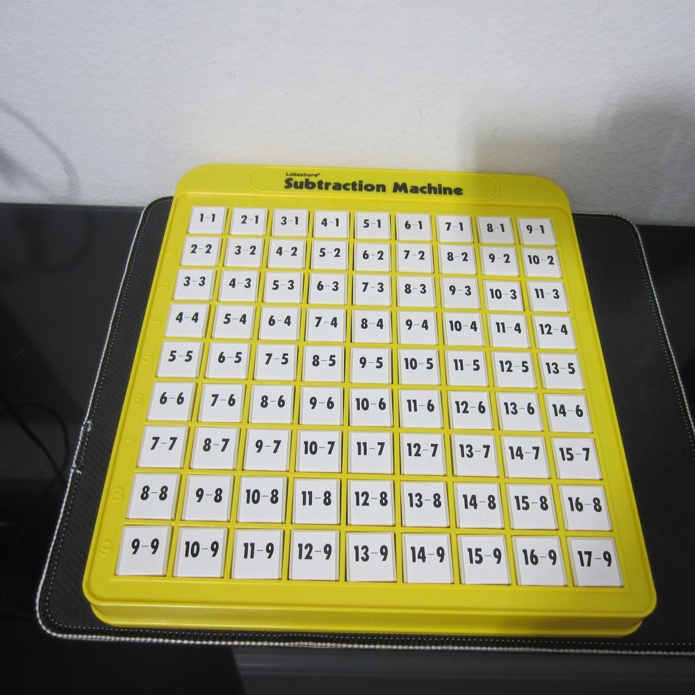 Lakeshore Subtraction Push Button Machine Math Learning Homeschool