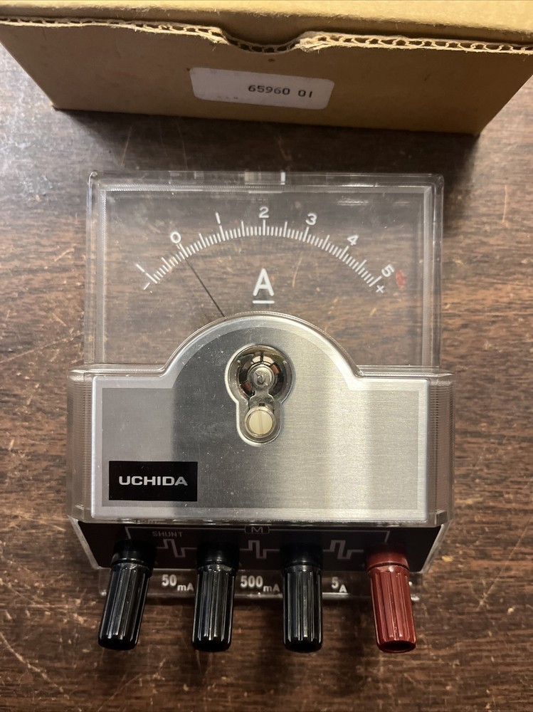 Uchida Class 2.5 DC Amperes Meter —Vintage