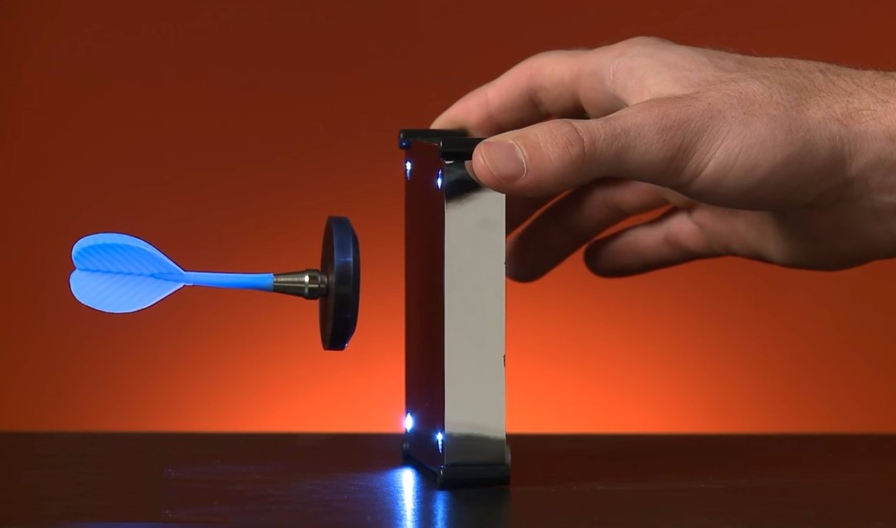Magnetic Levitation Floating Mirror LED Platform Hover Disc Desktop Display New
