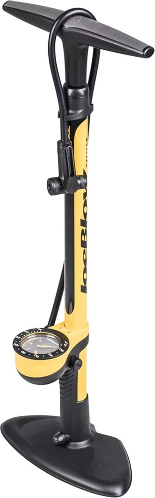 Durable High PSI Bicycle Floor Pump with Ergonomic Handle and Versatile Head