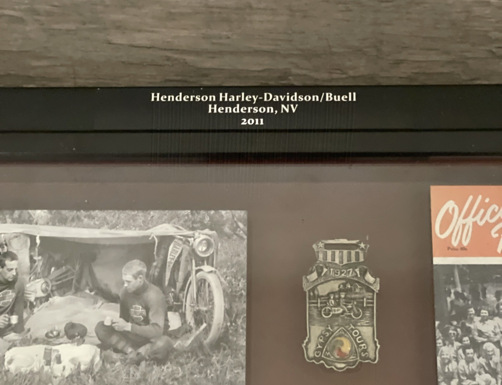 Harley Davidson Shadow Box Vintage Collector