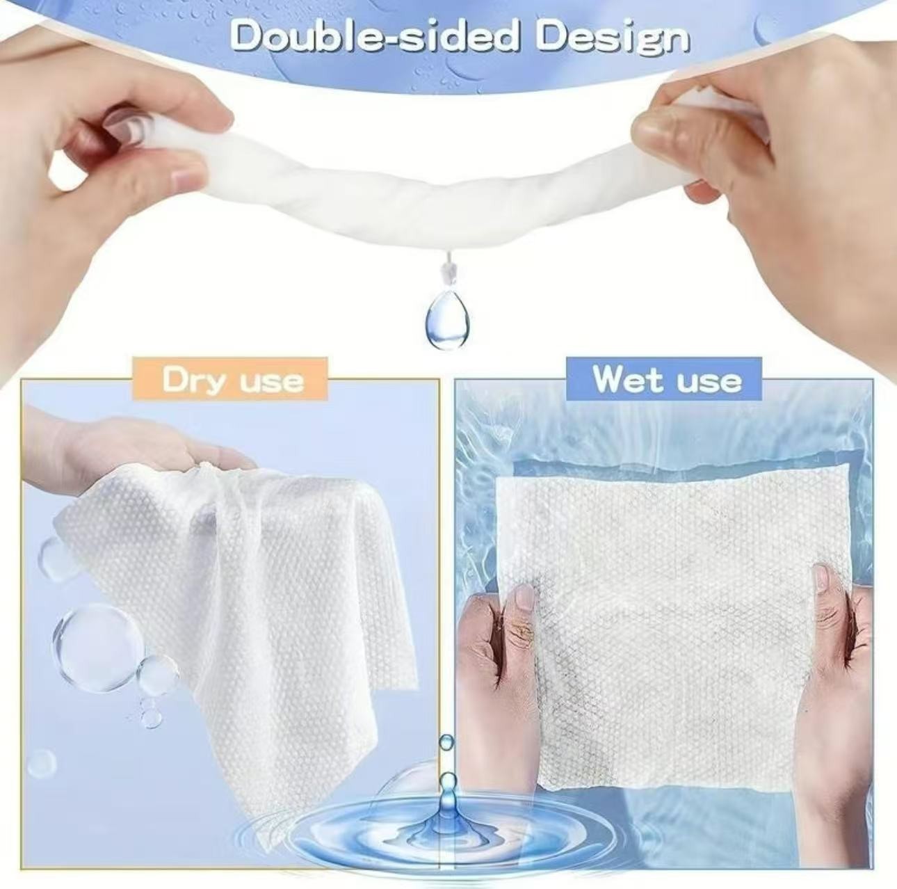 Disposable Soft Face Towels,Plant Fiber Facial Cleansing Towels