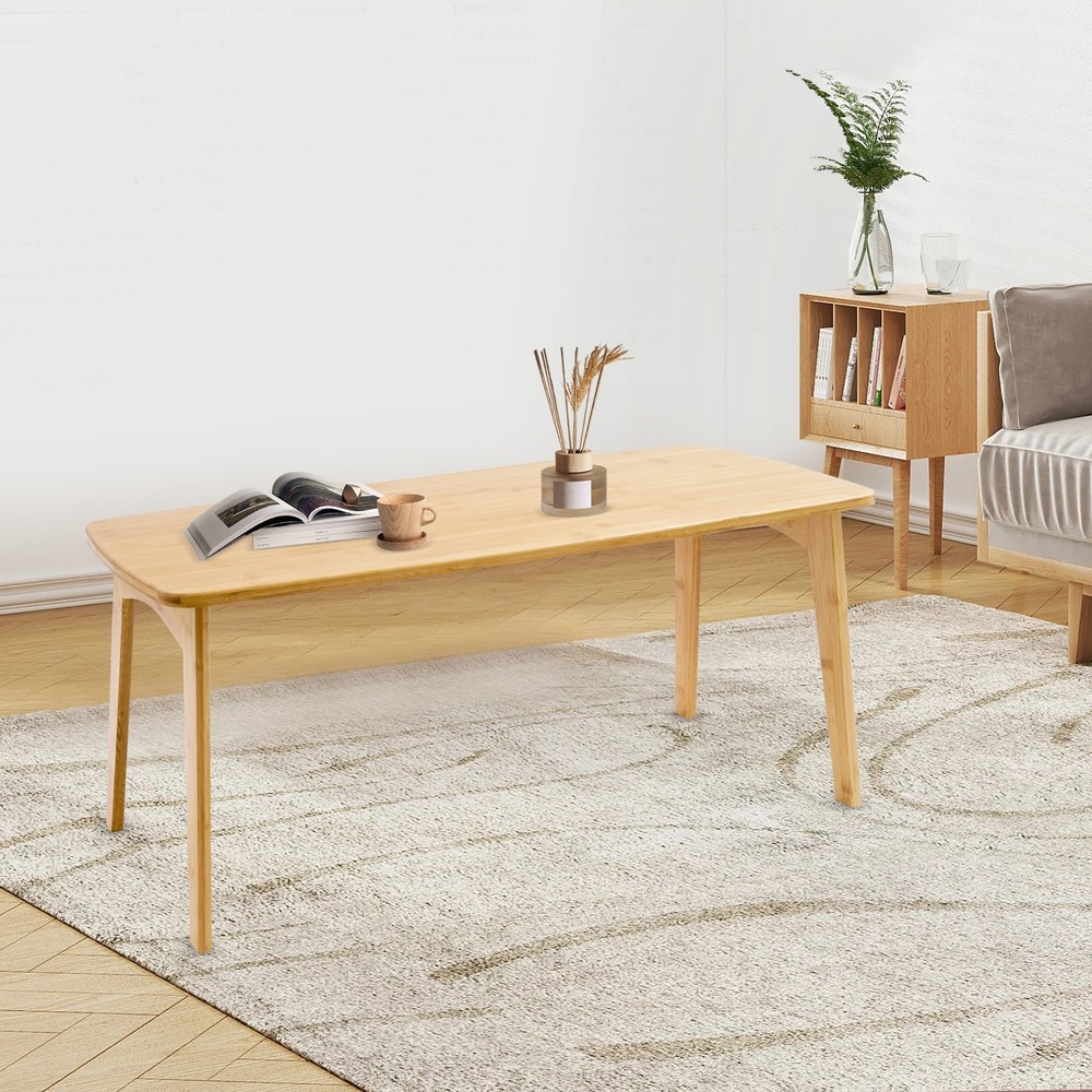 80*40*35cm Floor Table Foldable Bamboo Table Small Coffee Tea Meditation Table