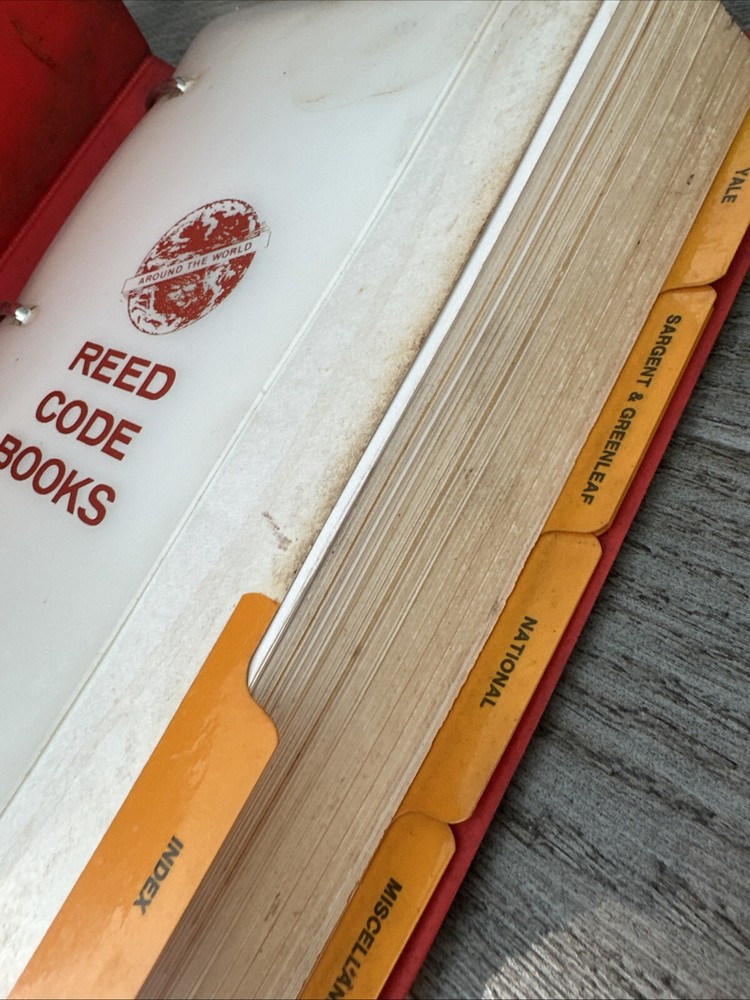 REED Code Book Volume 4 Dated Locksmith Ledger Look Read Fast free Shipping