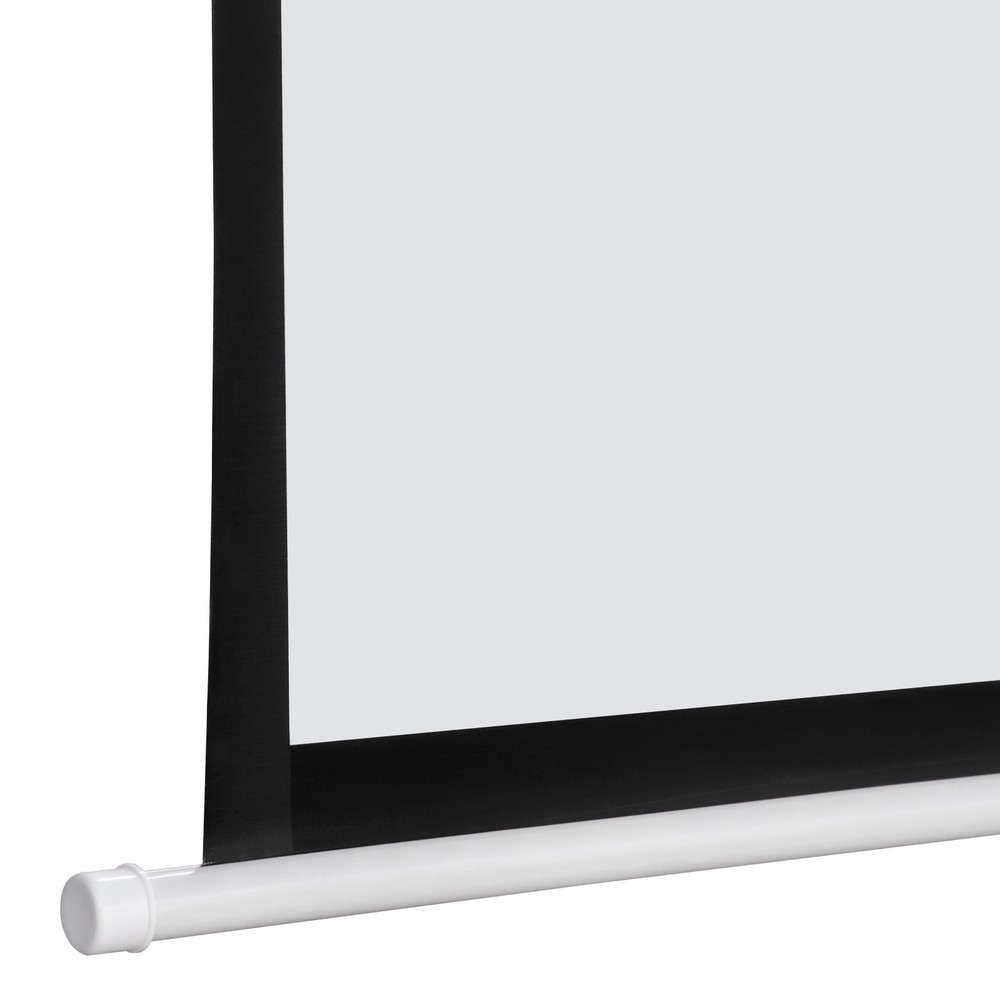 Manual Pull Down Projector Screen 84" X 84" 1:1 Format HD Home Theater