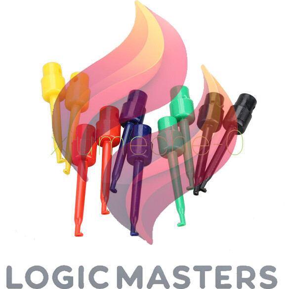 20pcs Large Size Round Single Hook Clip Test Probe for Electronic Testing NEW