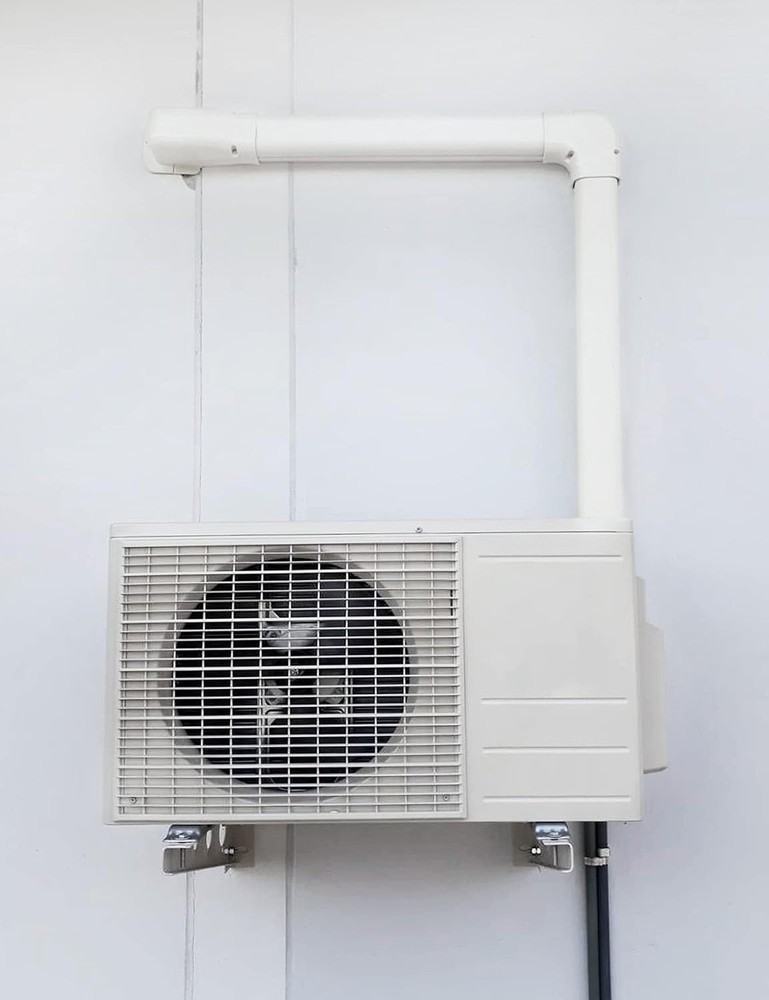Universal 5” PVC Line Cover for Ductless Mini Split & Central AC Systems