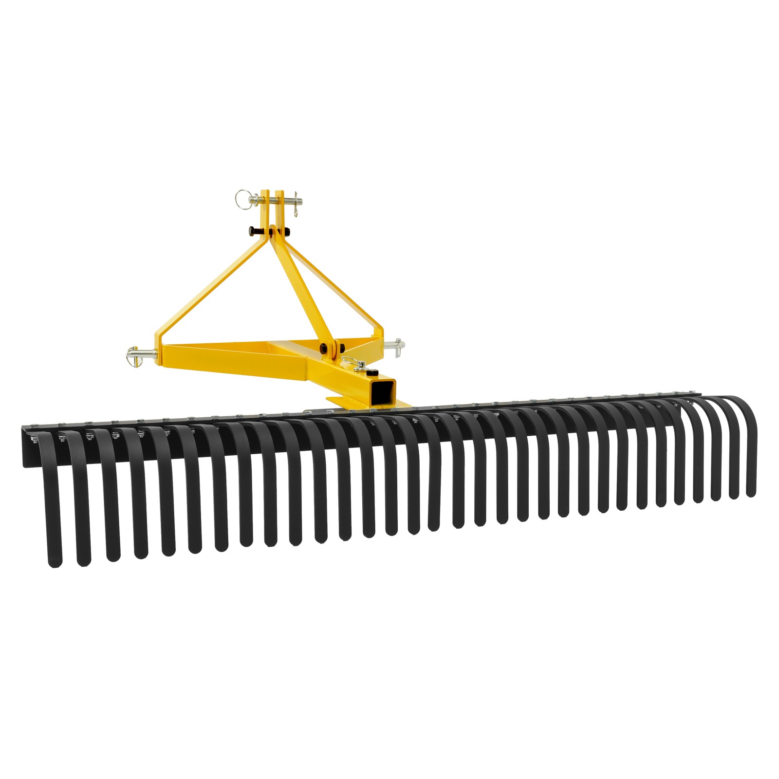 3-Point 60''Landscape Rock Rake Soil Garden Tool for Cat 1 Campact Tractor Heavy