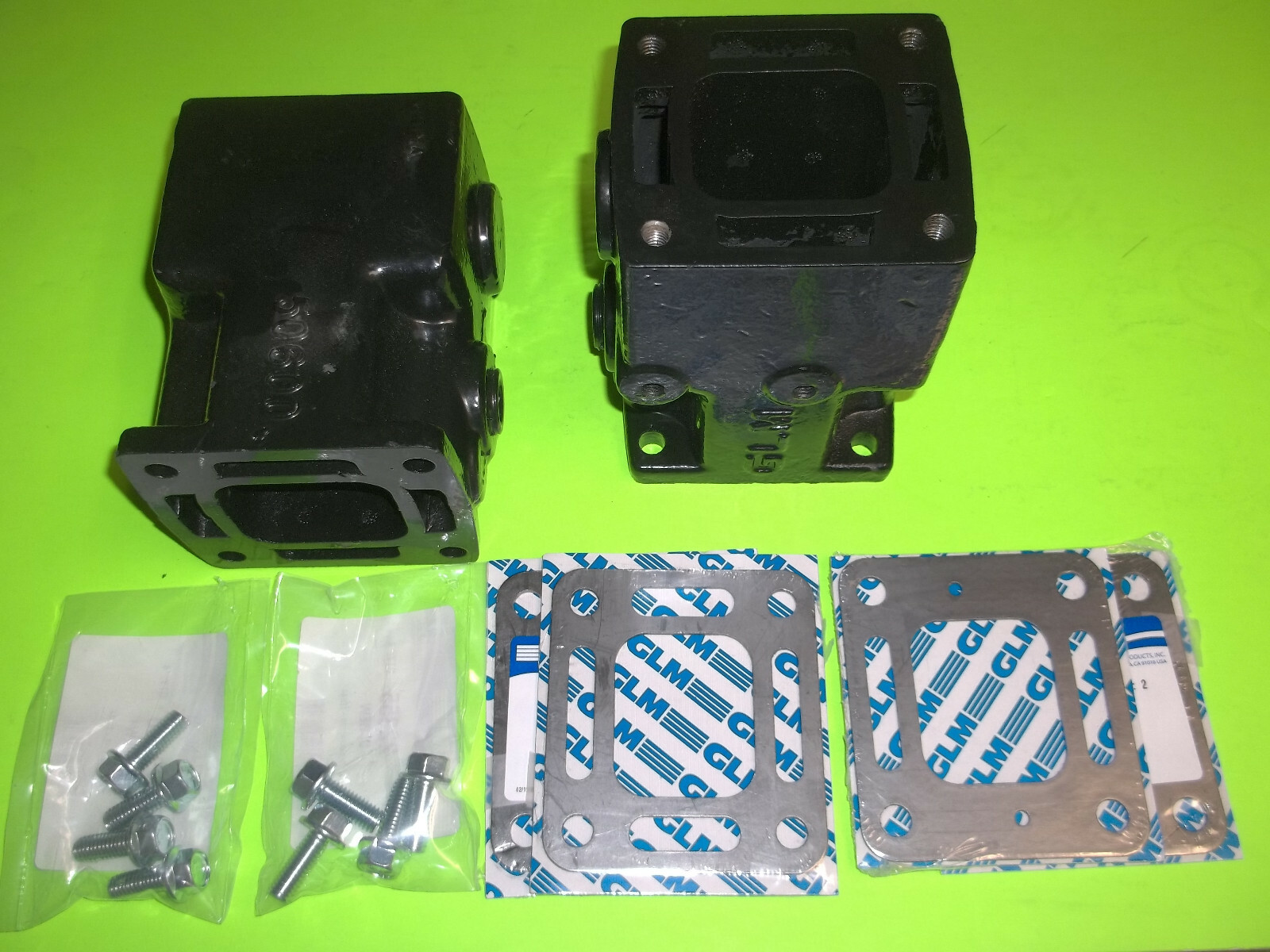 6-INCH SPACER RISER MERCRUISER EXHAUST MANIFOLD kit 5.7 7.4 350 454 4.3 6" 5.0