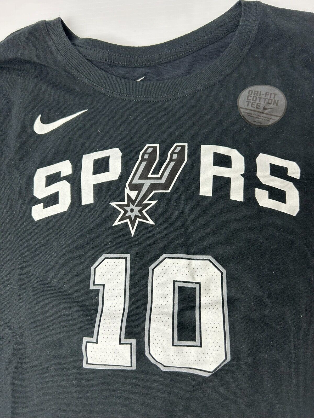 Nike NBA San Antonio Spurs #10 DeRozan Dri-Fit Tee Womens Size Large 871442-016
