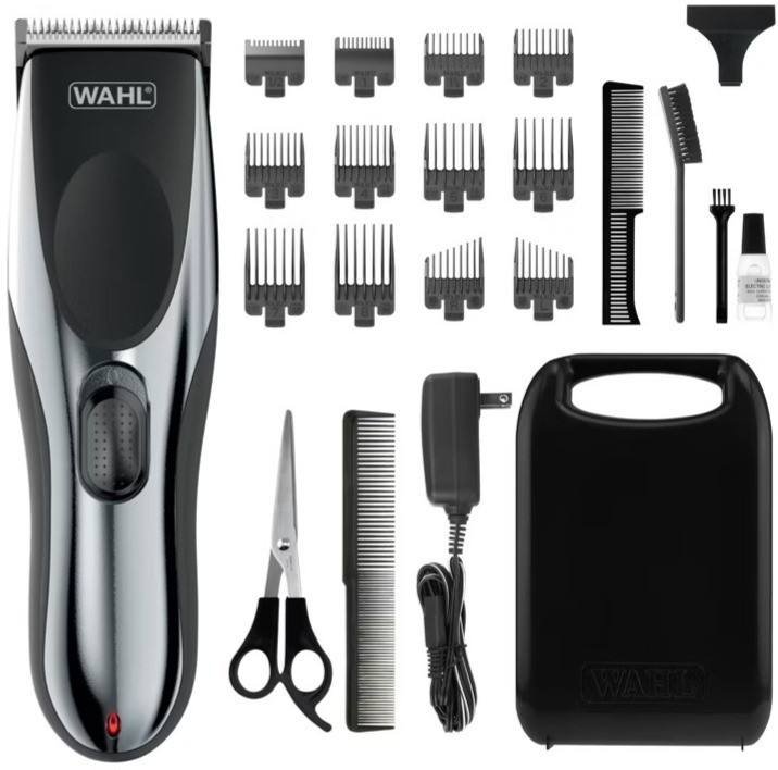 WAHL CORDLESS HAIRCUT & BEARD CLIPPER KIT (9639-2201) -NEW- 22 PC. Model 9649