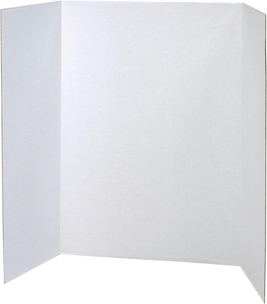 48" x 36" Eco-Friendly White Display Boards - 4 Pack for Effective Presentations