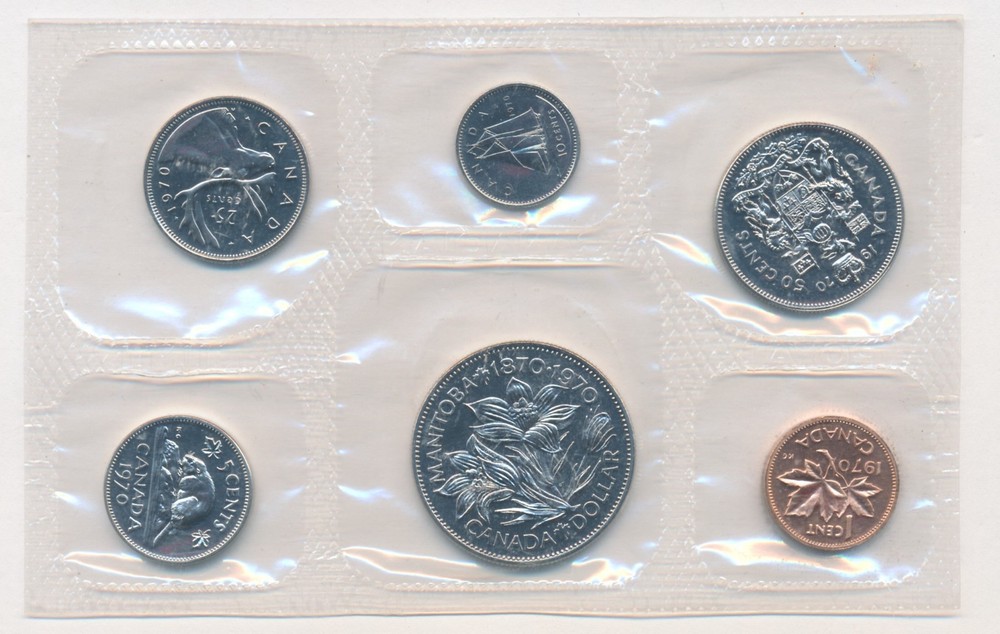1970 CANADA PROOF LIKE 6 PIECE COIN SET