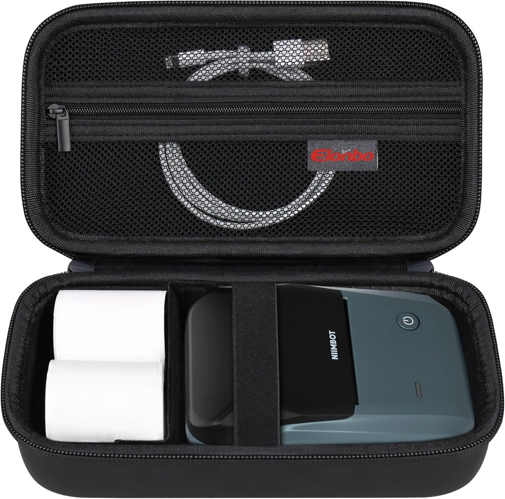 Carrying Case For NIIMBOT B1 Label Maker Machine Portable Mini Wireless Black