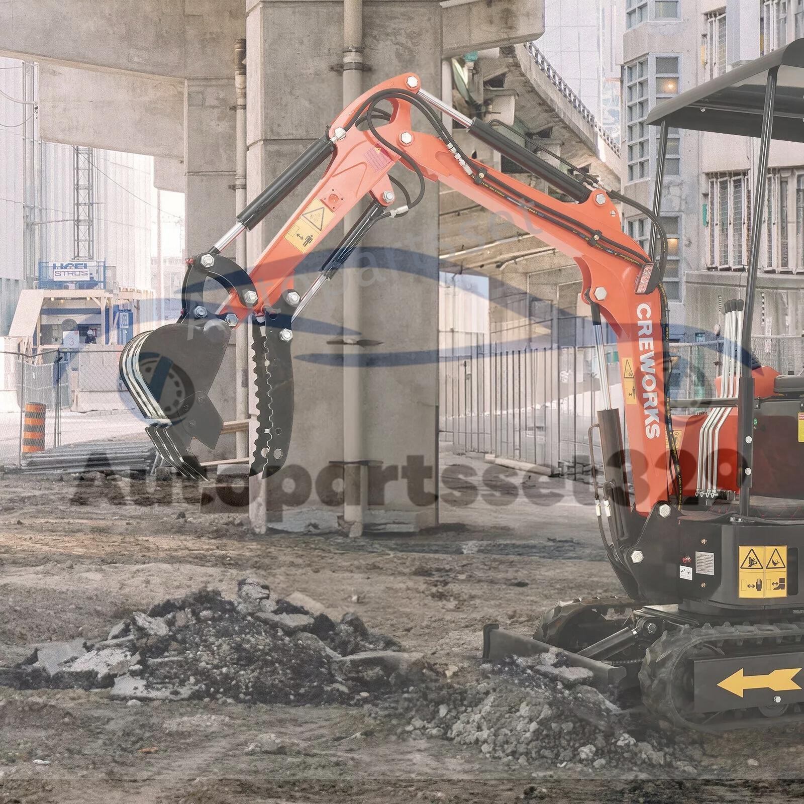 Mini Excavator Attachment Three Holes Hydraulic Clip Thumb for Small Digger