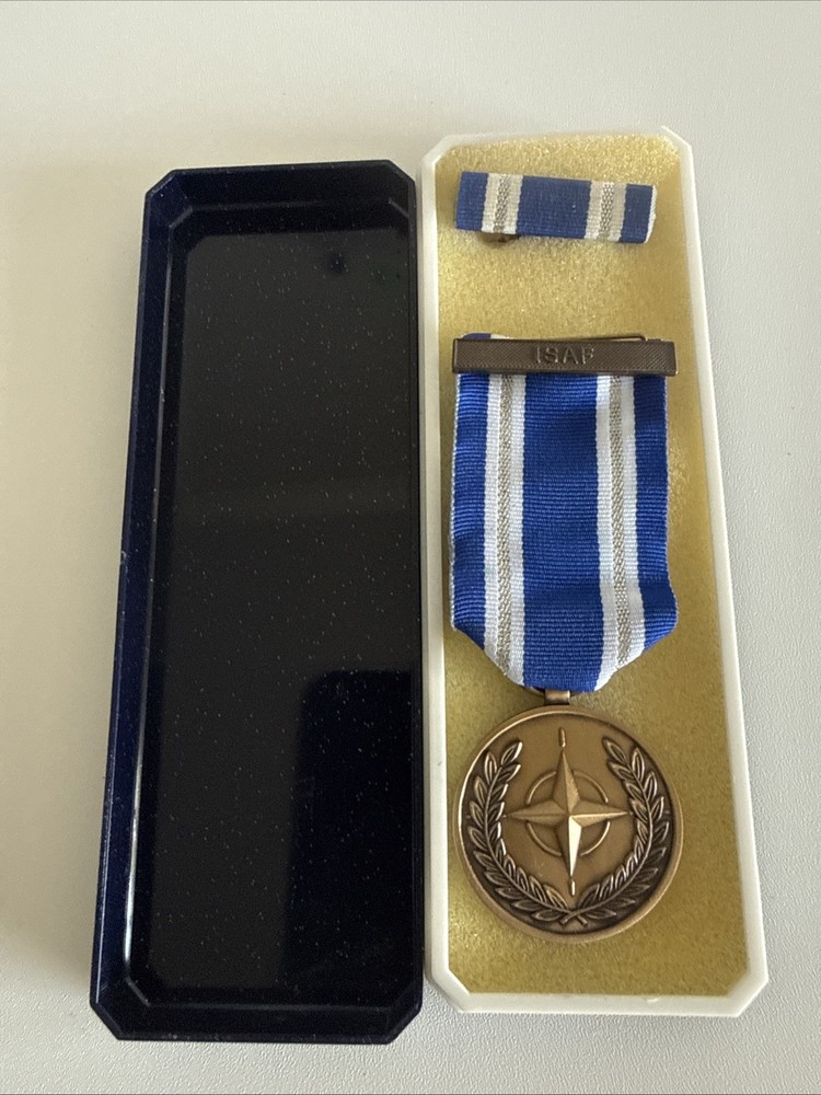 NATO Non Article 5 ISAF Boxed Medal