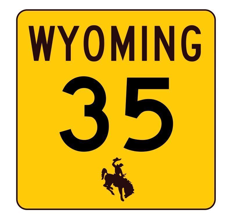 Wyoming Highway 35 Sticker Decal