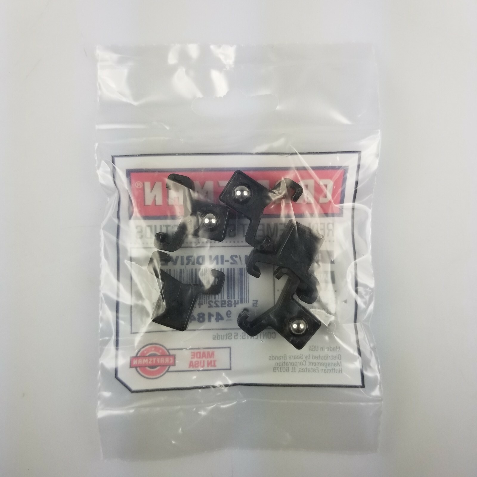 30 PC CRAFSTMAN 1/2" BLACK REPLACEMENT SOCKET STUD RACH RAIL CLIPS