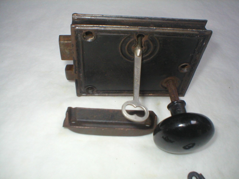 Antique Victorian Era Surface Mount Door Hardware