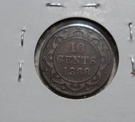 NEWFOUNDLAND 1888 10c GOOD CONDITION