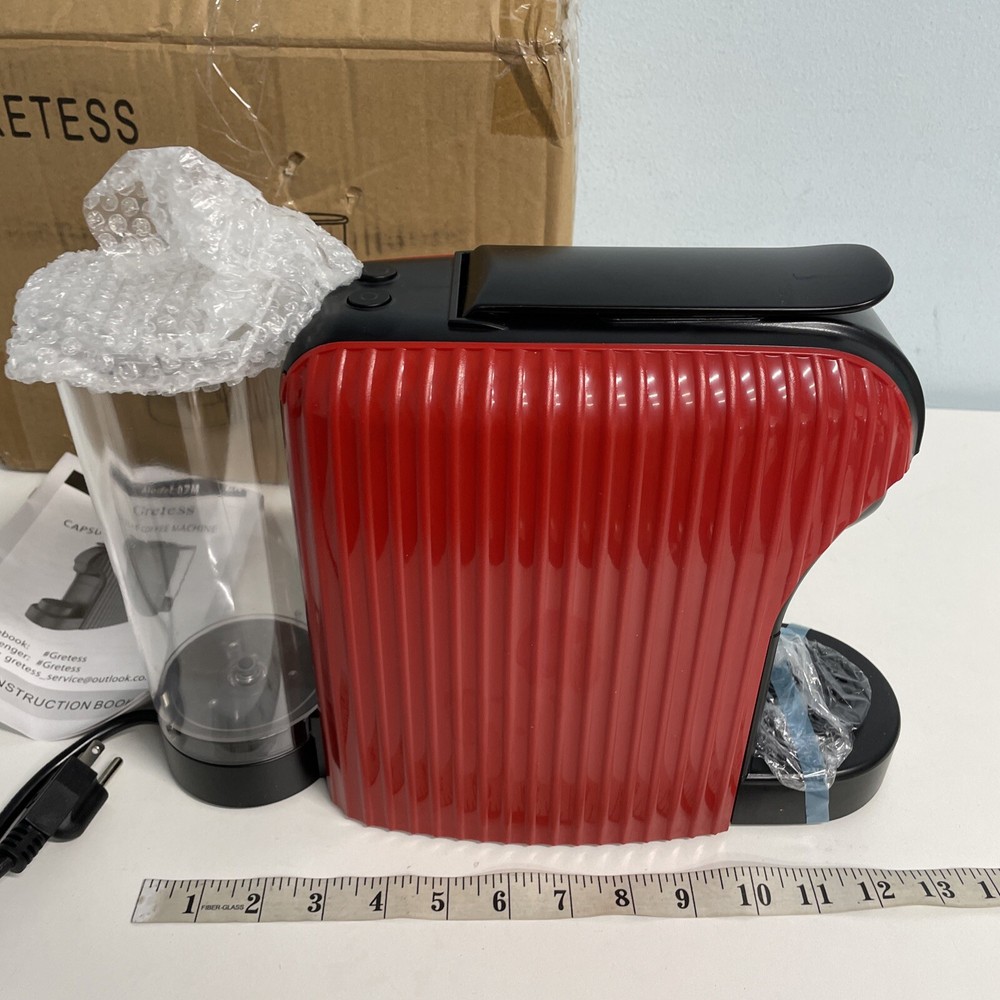 Gretess Espresso Machine, Coffee Machine Programmable Buttons for Espresso RETUR