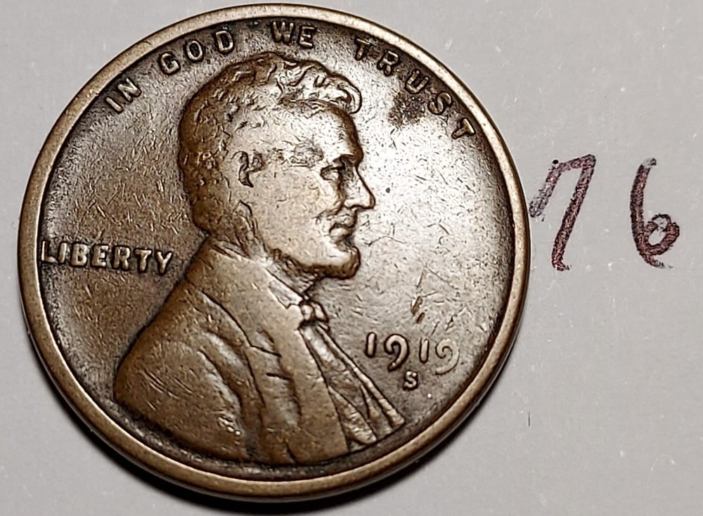 1919-S Lincoln Wheat Cent #76