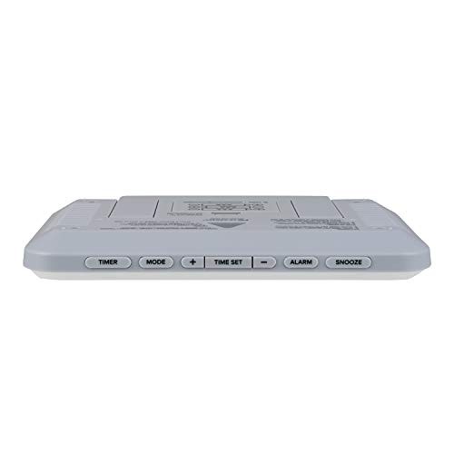 513-113W Digital White Wall Clock with Temperature & Countdown Timer