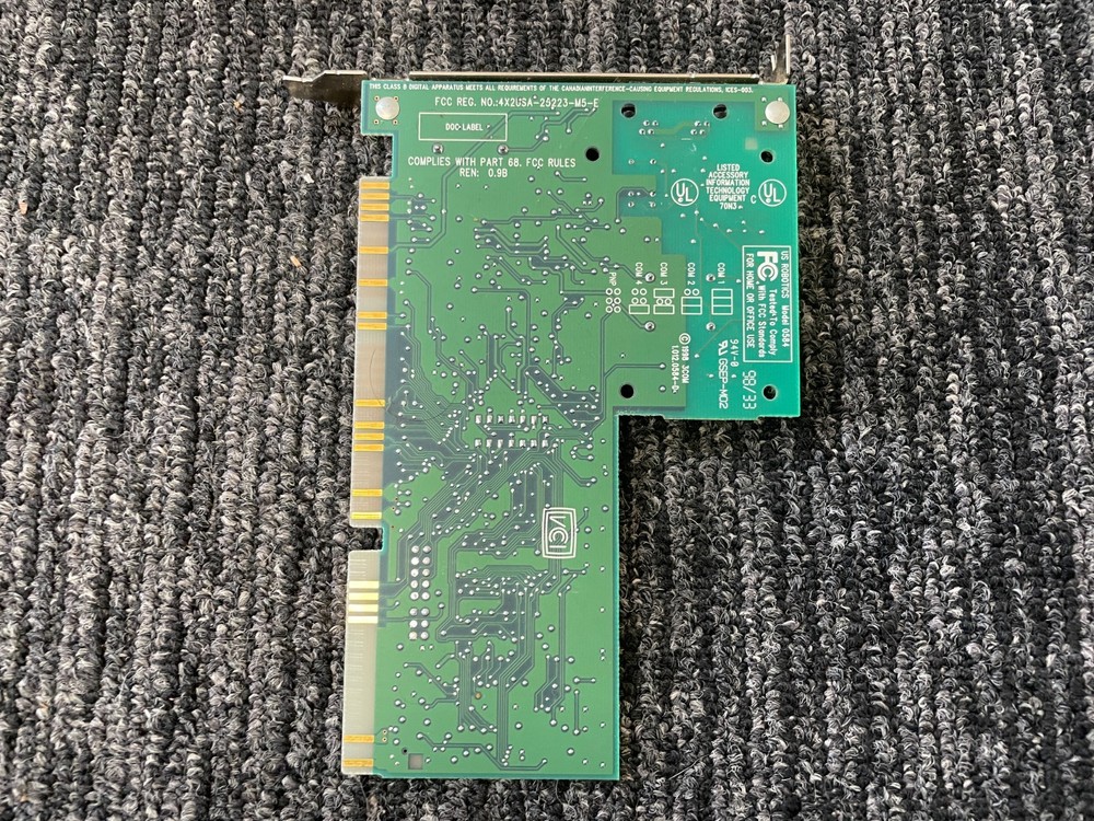 3 Com / US Robotics 0584 56k Internal ISA Card Modem - Tested, Working
