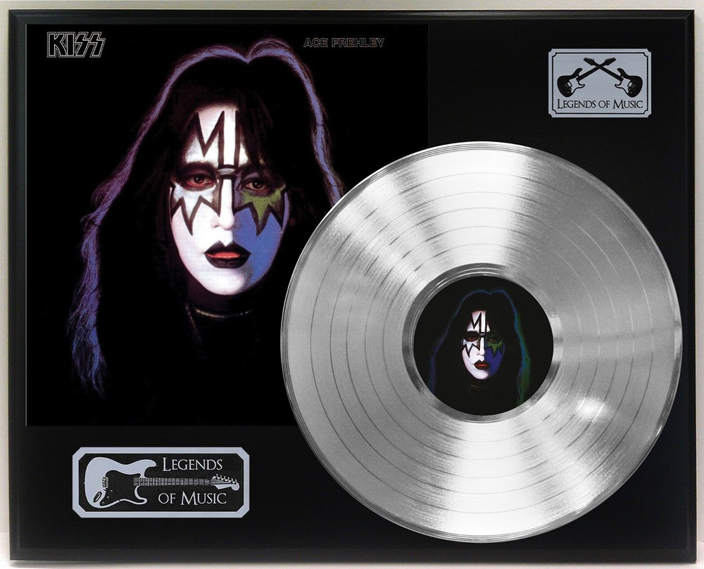 Ace Frehley - Self Title Silver LP Record Plaque Display