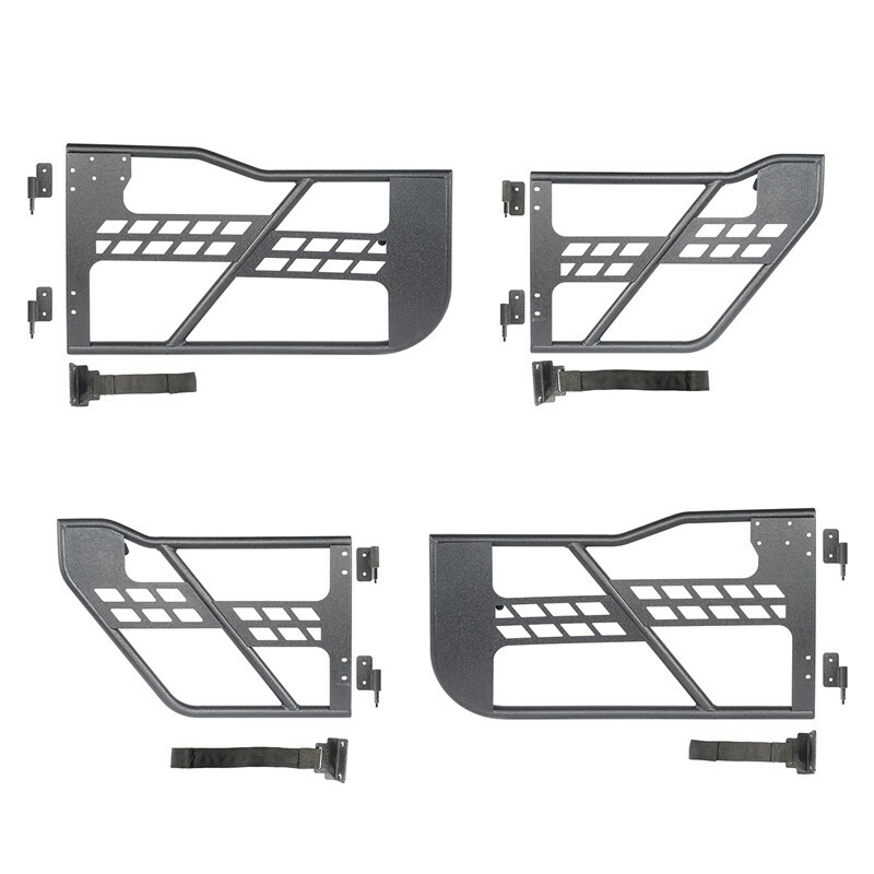 4Pcs Tubular Door Guards Tube Frames Fit Jeep Wrangler JL JT 2018-2025 4-Door