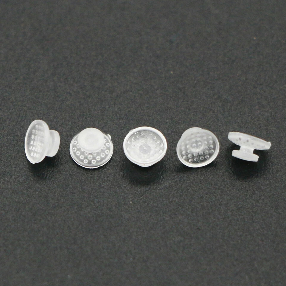 Dental Orthodontic Ceramic Clear Lingual Button Bondable Round Base 10Pcs/Pack