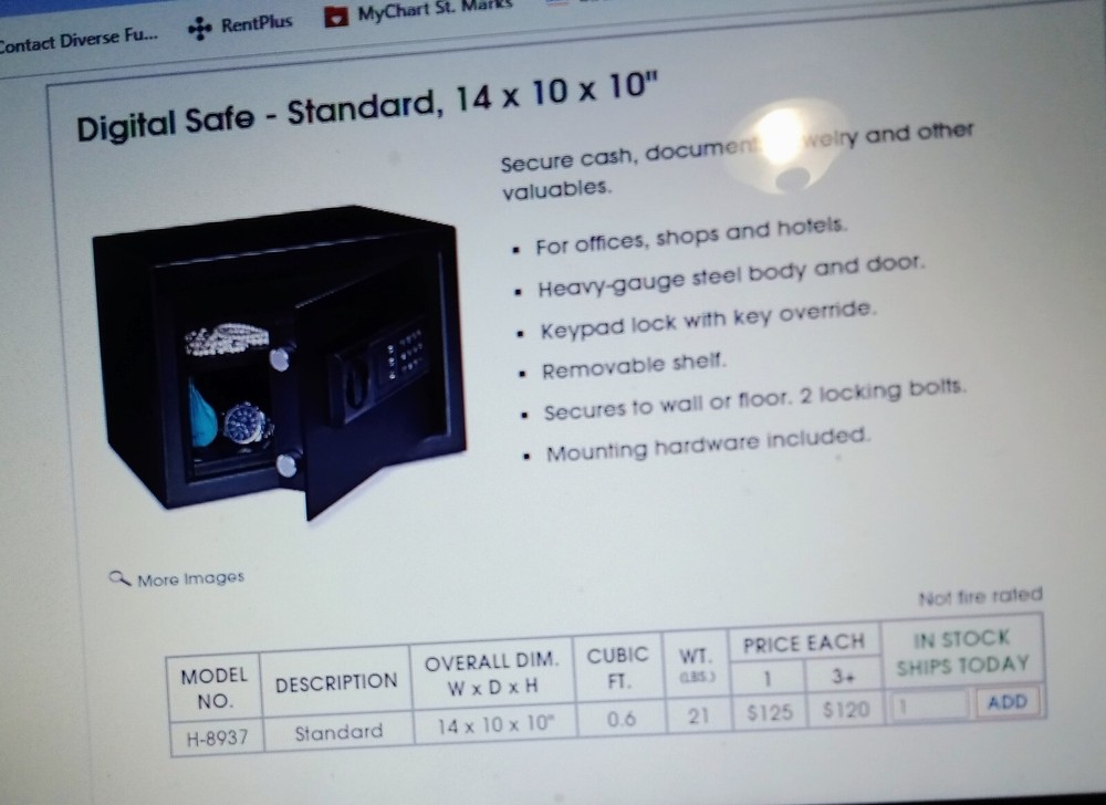 Steelcraft Personal Home Safe