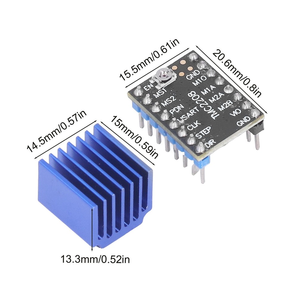 TMC2208 Driver Chip Ultra Quiet Stepper Motor Driver 3D Printer Controller Hot