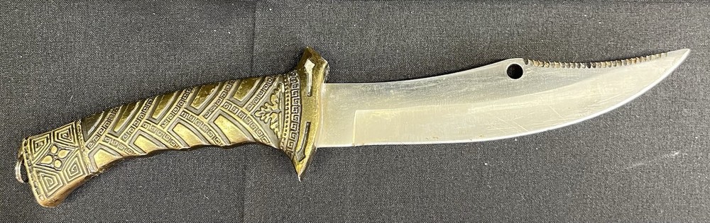 Asian Design Ceremonial Brass Dagger