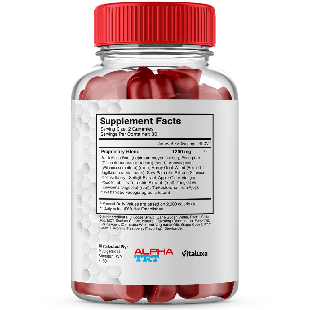 Alpha TRT Performance Capsules, AlphaTRT Advanced Pills (60 Gummies)