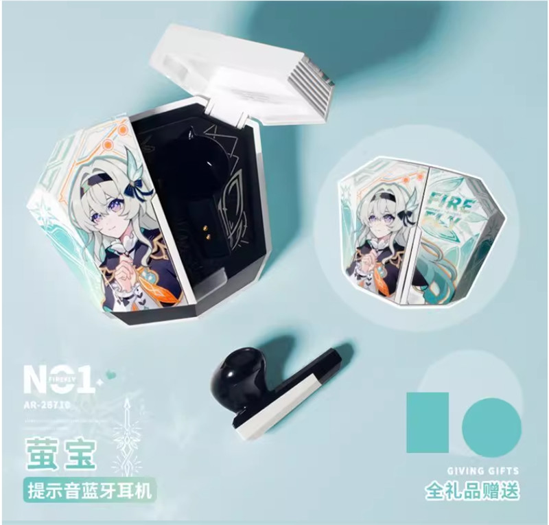 Honkai: Star Rail Firefly Theme Student Headset Wireless Bluetooth Collection