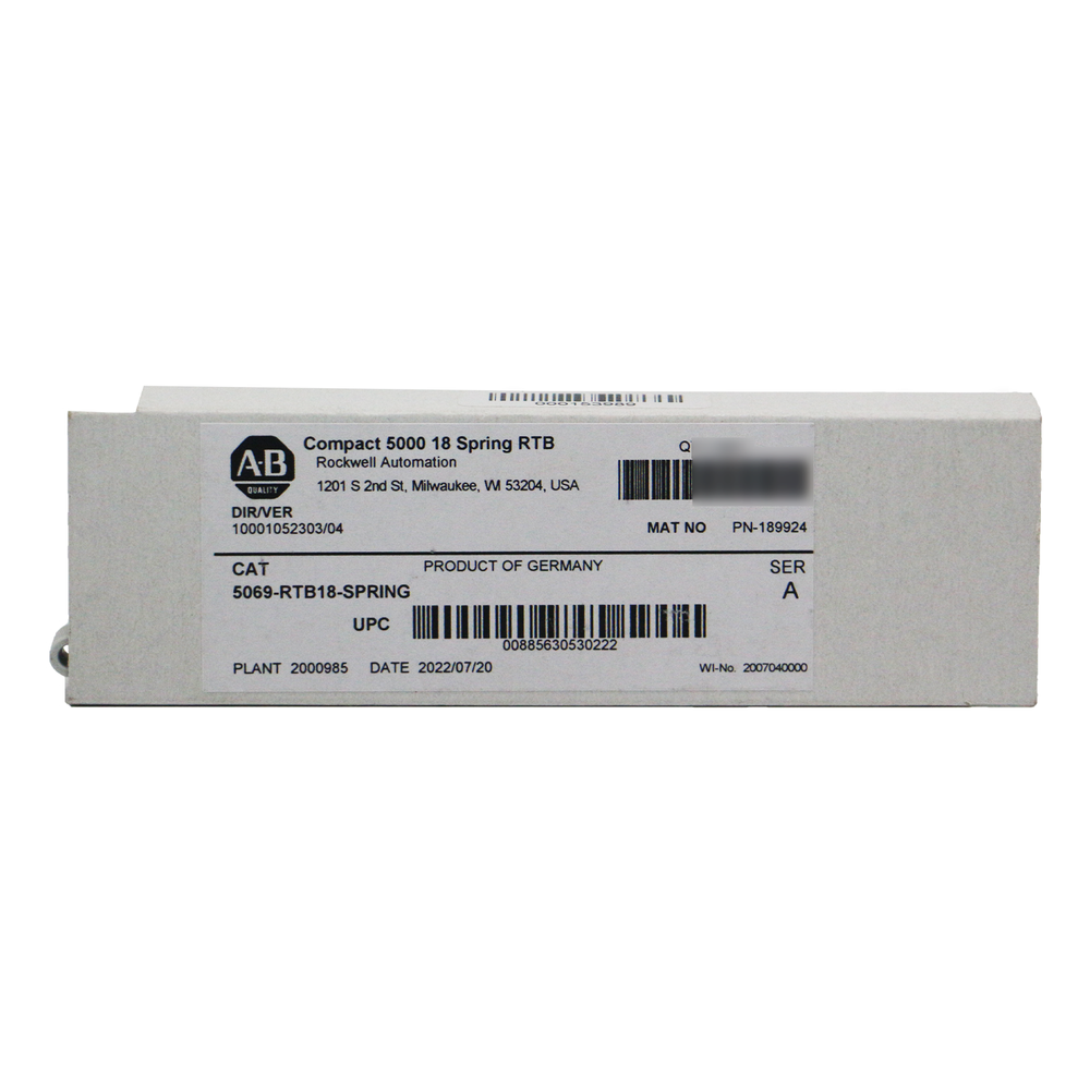 New Allen-Bradley 5069-RTB18-Spring Compact 5000 18 Spring RTB