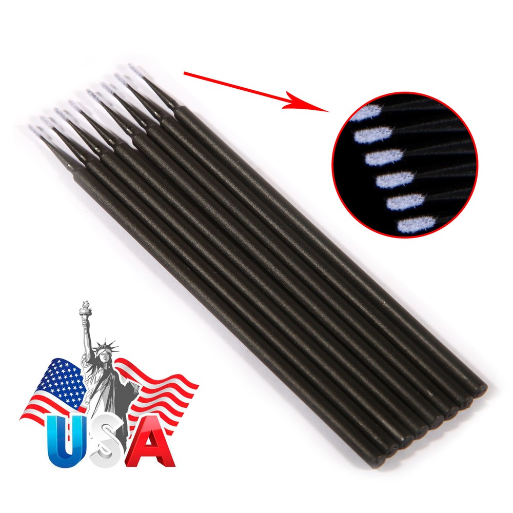 Black Microbrush Micro Brush Applicator Tips 1.2mm Dental