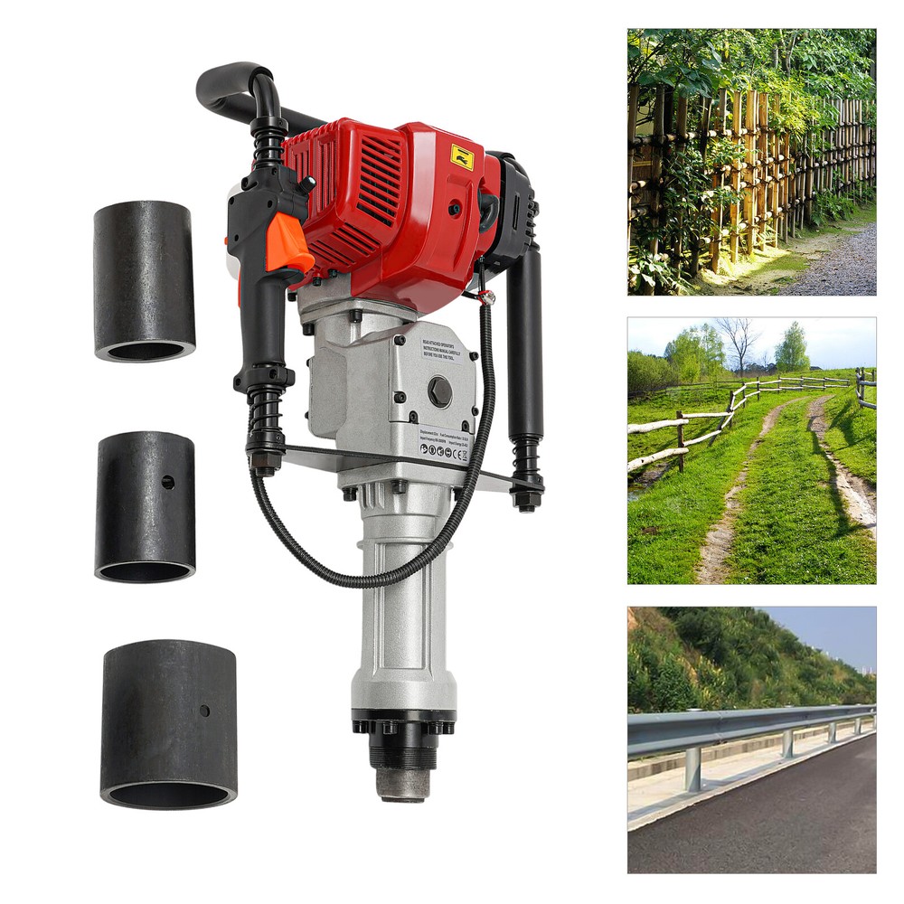 52CC 2-Stroke Pile Driver Gasoline Powered Post Driver Garden Piling Machine