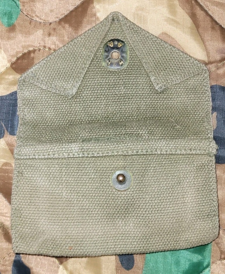 Us Military Small Web Belt Canvas Pouch